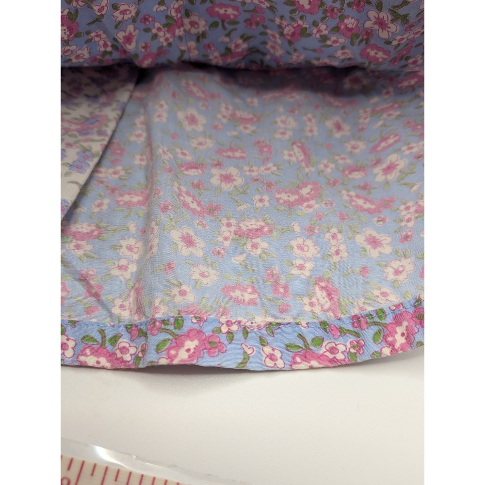 Sz 3T Floral 2 Piece Spring Outfit Vtg 90s Embroidered Shirt Skirt Skort Baby - Picture 14 of 16